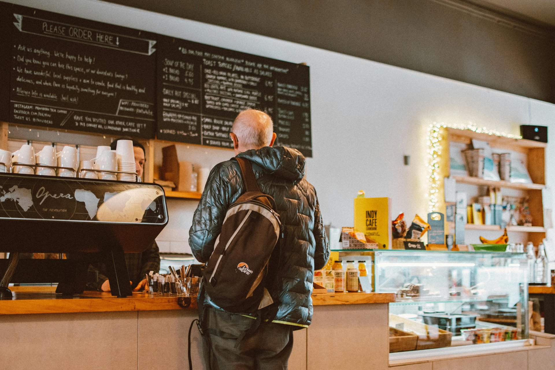 Cafe offering WiFi to customers
