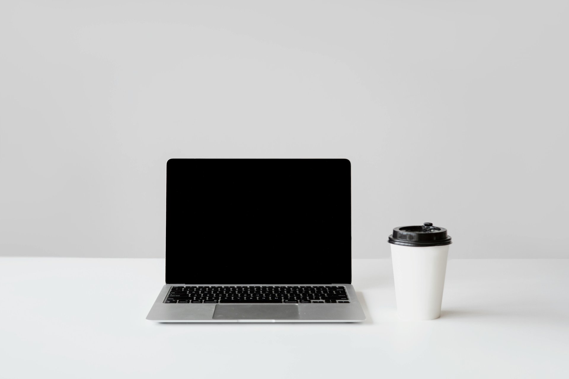 Modern paperless office workspace